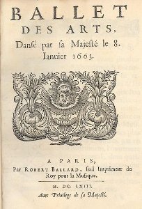 08 janvier 1663: Ballet des Arts Ballet10