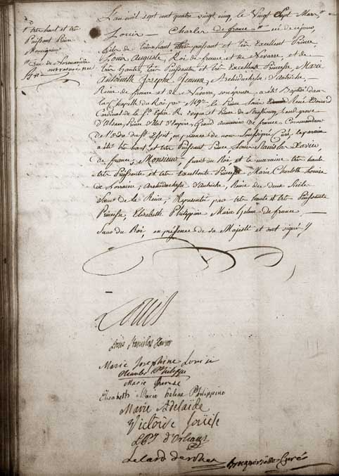 08 juin 1795: Louis XVII Baptem10
