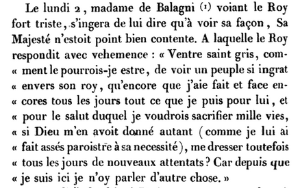 02 janvier 1595: Madame de Balagny Capt1150