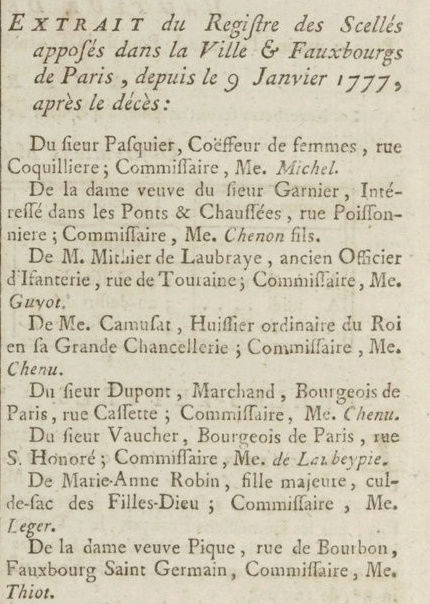 12 janvier 1777: Almanach Captu200
