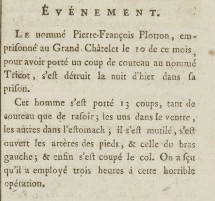 16 janvier 1777: Almanach Captu206