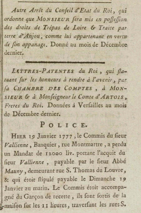 20 janvier 1777: Almanach   Captu224