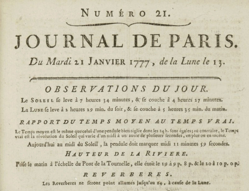 21 janvier 1777: Almanach  Captu227