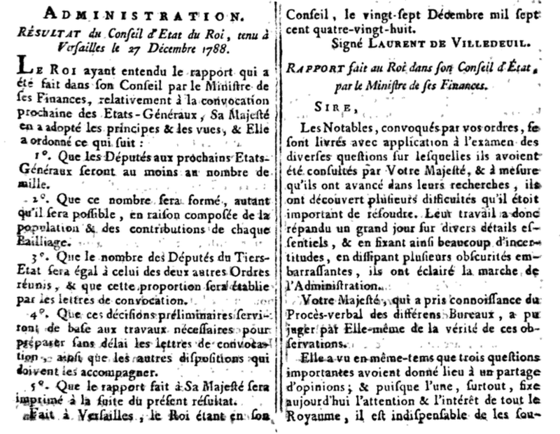 27 décembre 1788: Conseil d'Etat Captu291