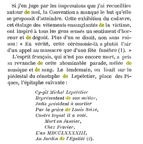 26 janvier 1793: Funérailles de Le Pelletier Captu597