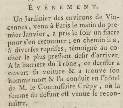 1er janvier 1777: Almanach Captu875