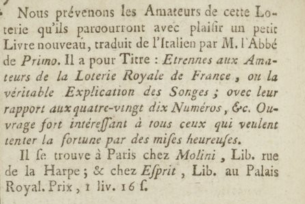 17 janvier 1777: Almanach Captu919