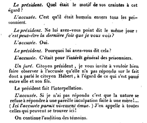 14 octobre 1793 (23 vendémiaire an II): Procès de Marie-Antoinette Captur39