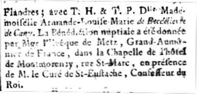 21 janvier 1789: Mariage de Anne Christian de Montmorency-Luxembourg Captur87