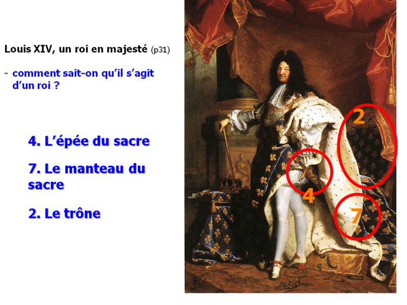 19 janvier 1701: Portrait de Louis XIV en costume de sacre Diapos14