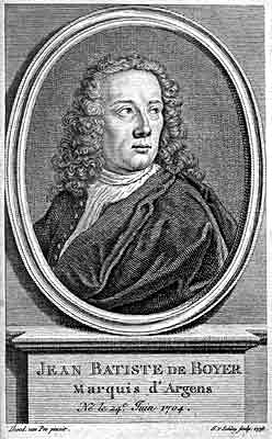 11 janvier 1771: Jean-Baptiste Boyer d'Argens Marqui11