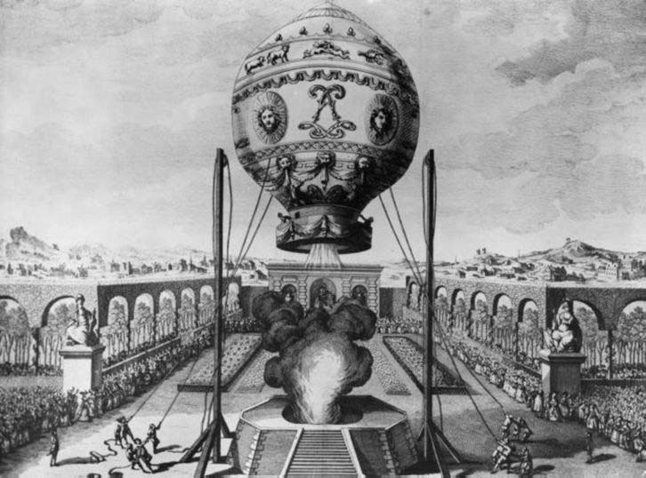 19 octobre 1783: premier vol humain en Montgolfière Montgo10
