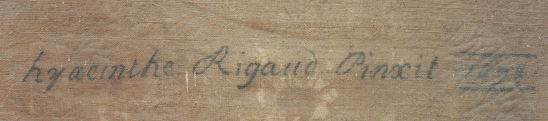 07 juillet 1659: Naissance de Hyacinthe Rigaud Signat22