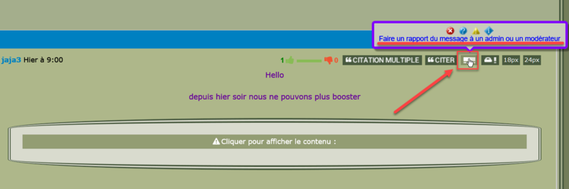 Rapport d'alerte Rappor10