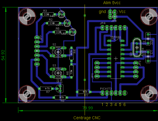 Platine école PIC Implan10