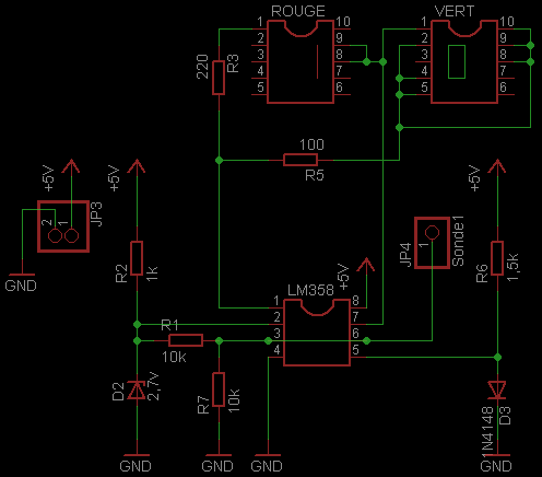 Variation sur le Testeur de niveaux logiques Ttl110