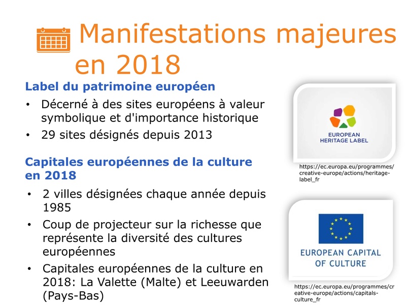 2018, année européenne du patrimoine culturel: la diversité et la richesse du patrimoine européen mises à l'honneur 1411
