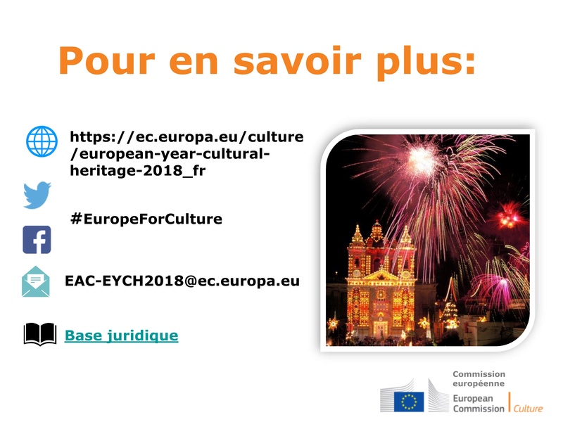 2018, année européenne du patrimoine culturel: la diversité et la richesse du patrimoine européen mises à l'honneur 1910