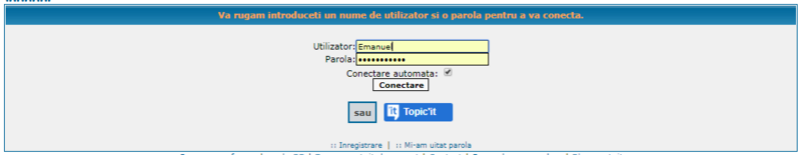 Modificare pagina de Conectare/Login Befor10