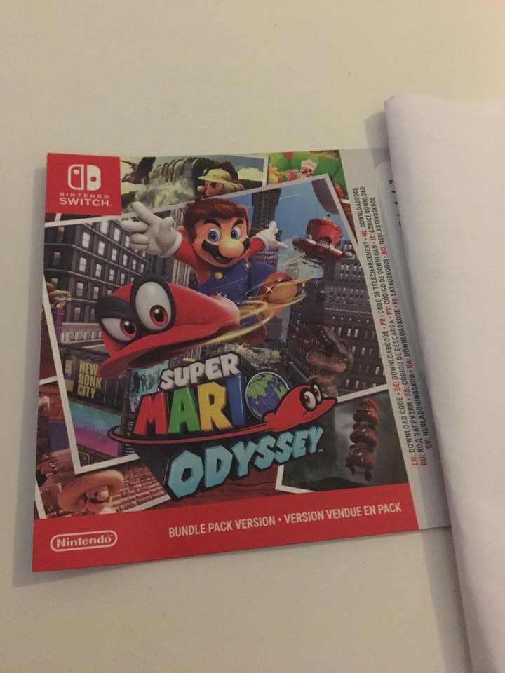 Vend Mario Odyssey Code téléchargement 38 euros 22894110