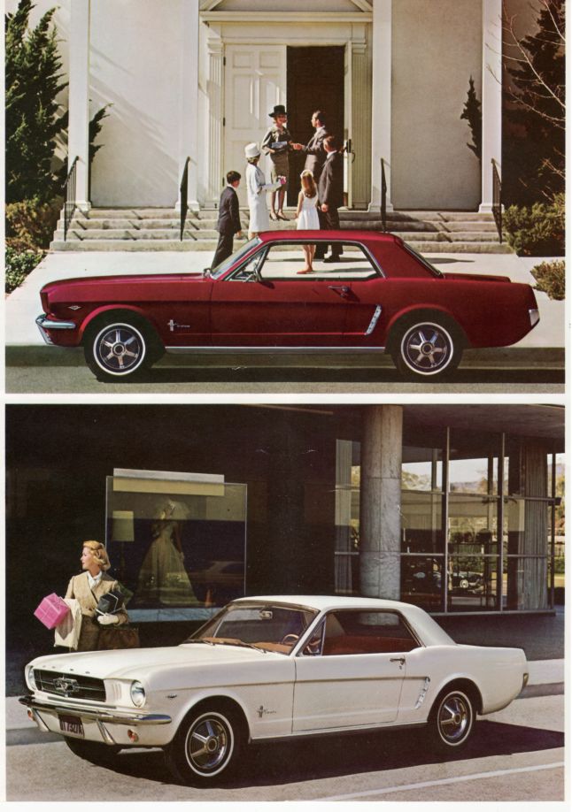  Brochure de vente Mustang 1964 ½, édition américaine en anglais (version du 02 1964) 1964mu20
