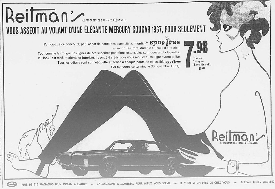 Concours Reimant's de 1967, gagner une Mercury Cougar 1967_110
