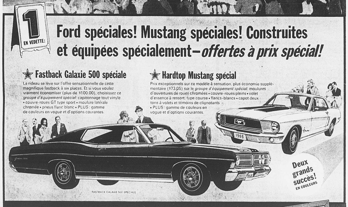 Mustang 1968, Canadian Spring édition spéciale 1968_010