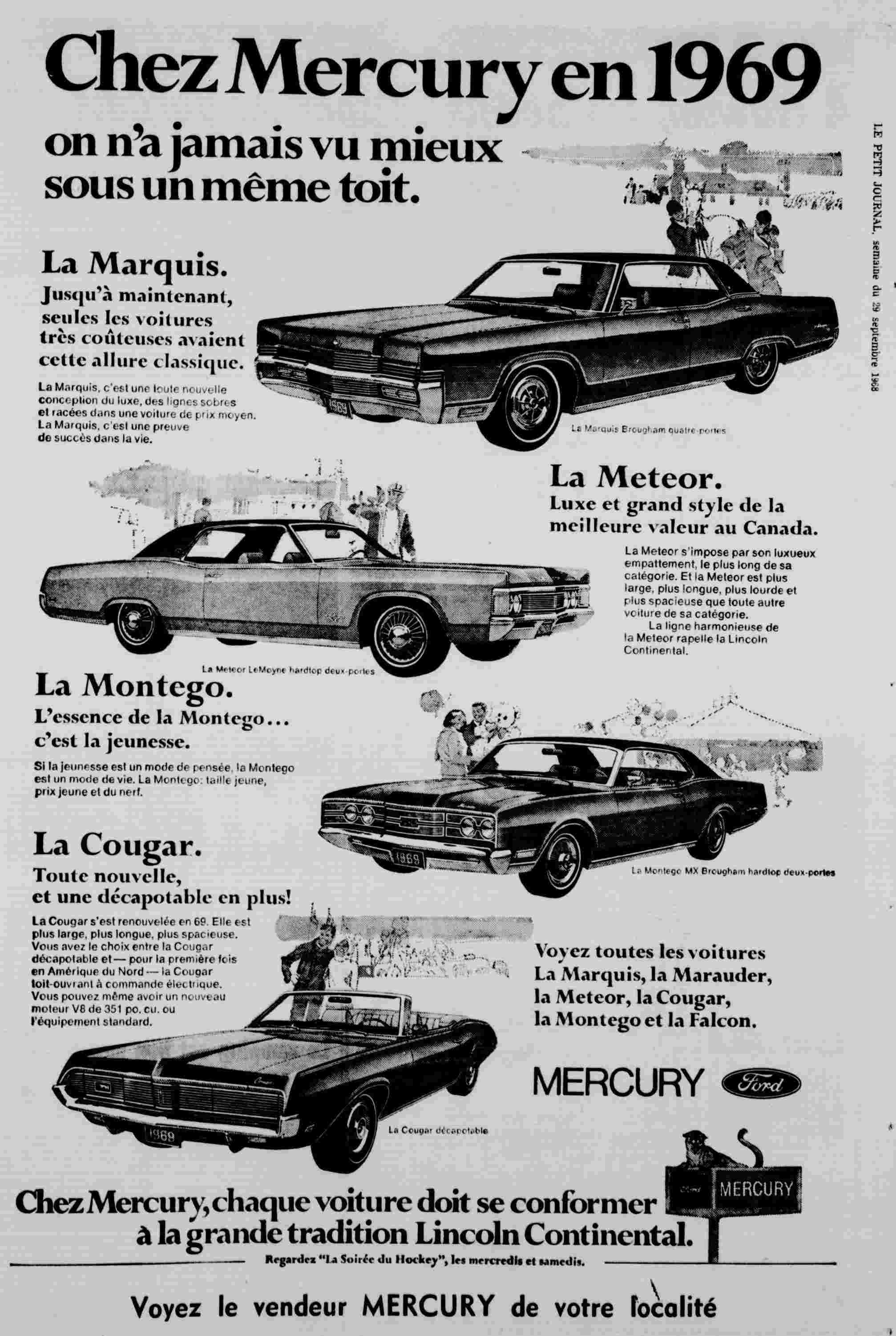 Publicité en français pour la Cougar 1969 1969_l11