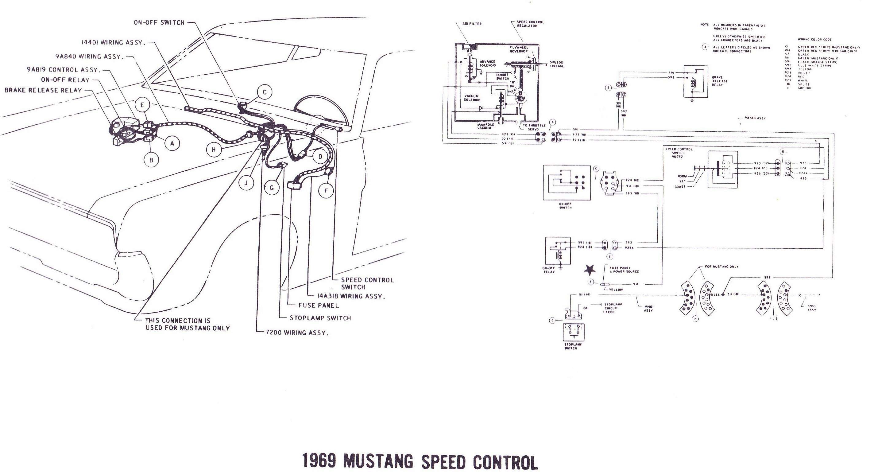 34) Option: Régulateur de vitesse (cruise control) pour Mustang 1969 1969_m15