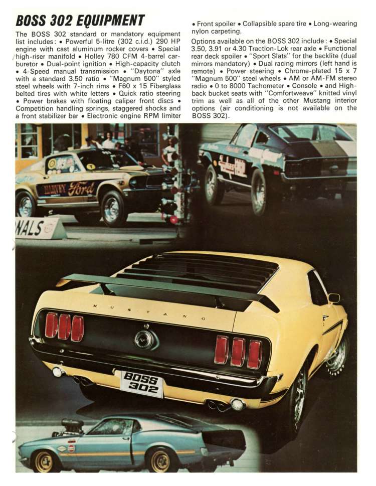 13) Option: Boss 302 pour Mustang 1969 1969bo14