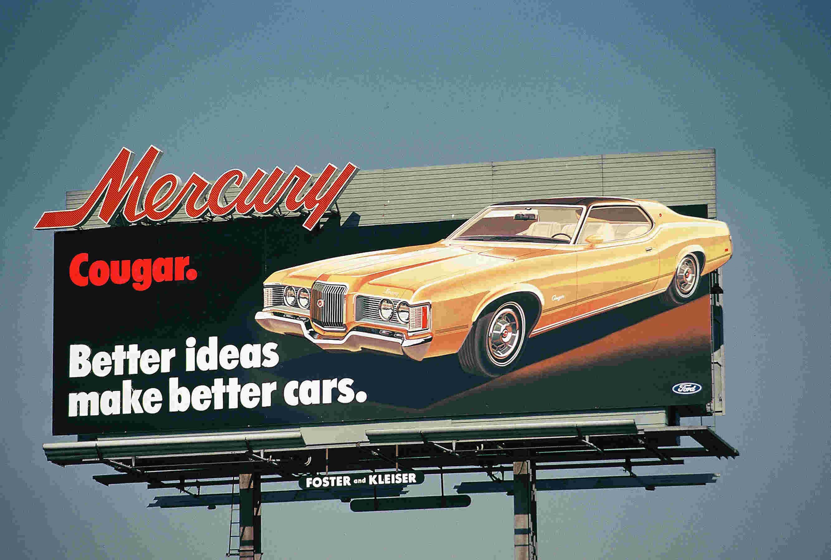 Panneau publicitaire Cougar 1971 1971-m10