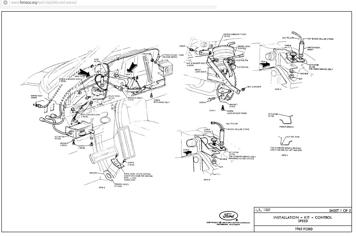 107: Option: Régulateur de vitesse (Speed control) pour Mustang 1966 Cruise11
