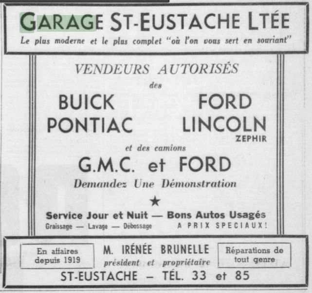 Garage St-Eustache Ltée. (Brunelle Ford) Garage14