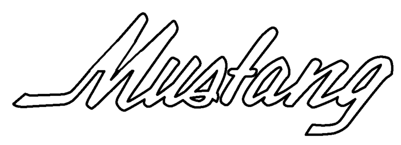 Mustang à colorier  Logo_r10