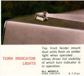 20: Mustang 1966: Accessoire : Clignotants monté sur les ailes avant Nouve189