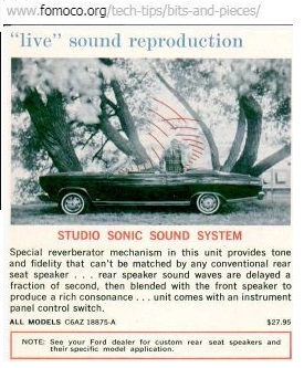 41: Accessoire: Système Studiosonic pour Mustang 1966 Studio12
