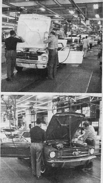  Chaine de montage Mustang 1966 et 1965    Usine_18