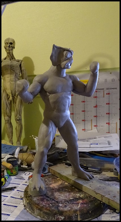 PROJET CUSTOM MOTU MerMan statue 1/4 style "Filmation/PCS" - Page 2 Wip_310