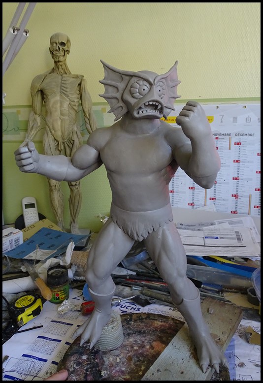 PROJET CUSTOM MOTU MerMan statue 1/4 style "Filmation/PCS" - Page 3 Wip_610