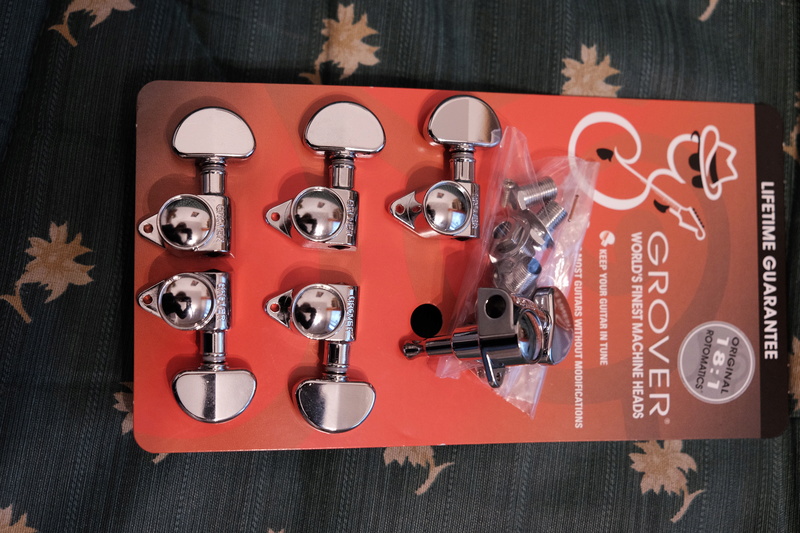 Vendue , mécaniques Grover rotomatic 102 chrome 18:1 Grover12
