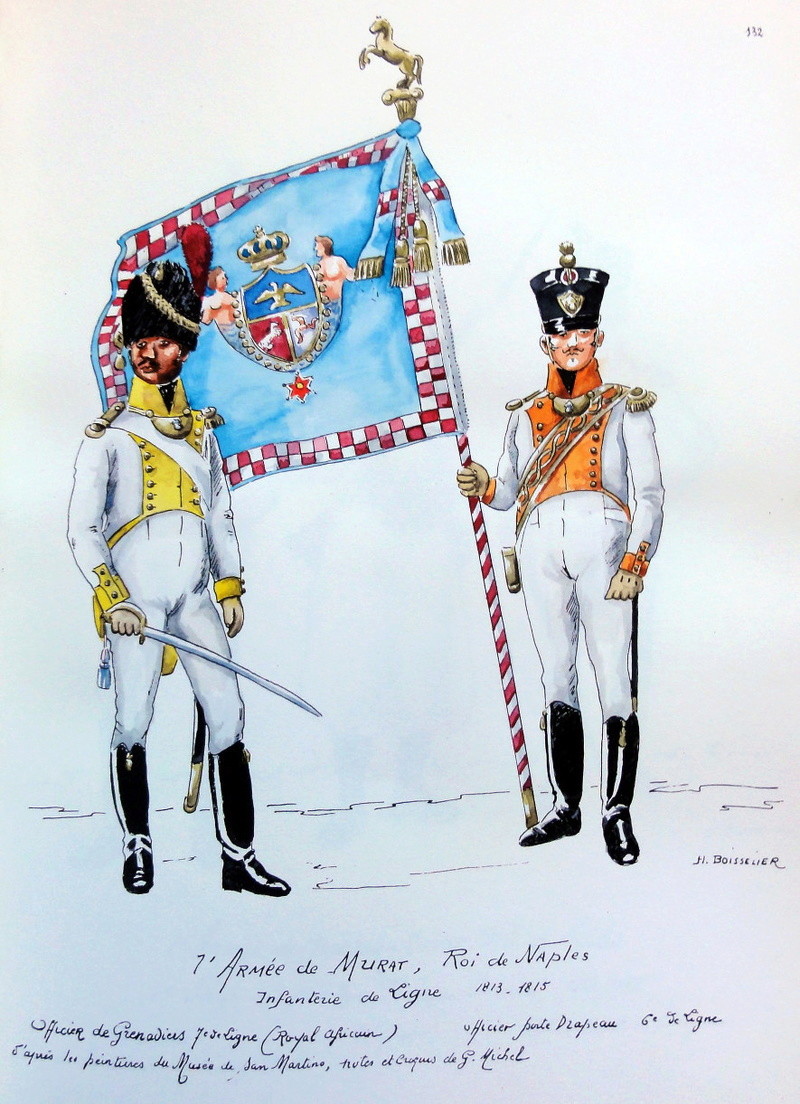 Grenadier of the Royal Guard Standard Bearer Officer, Kingdom of Naples Dsc04210