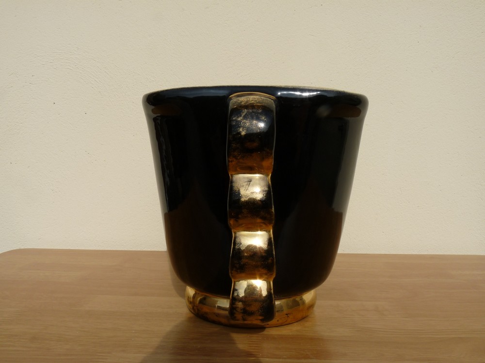 Cache-pot céramique noire P1270412