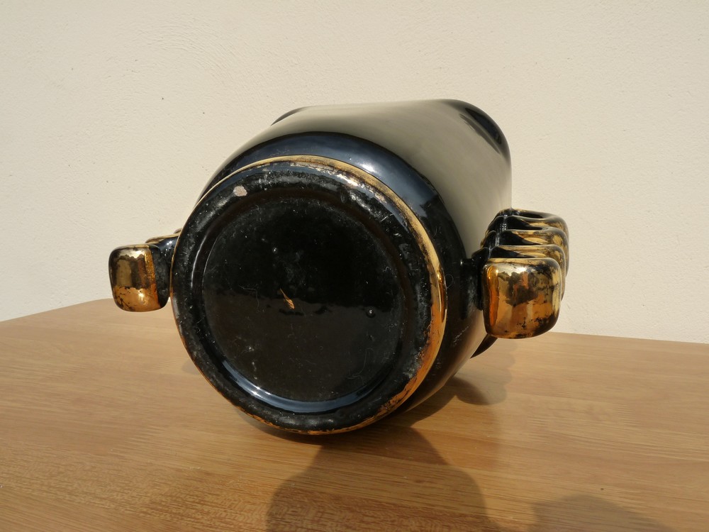Cache-pot céramique noire P1270414