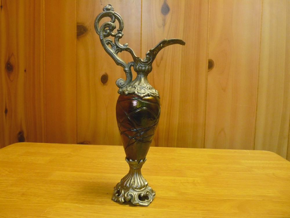 Vase verre irisé Pallme -König Tchécoslovaquie P1390328