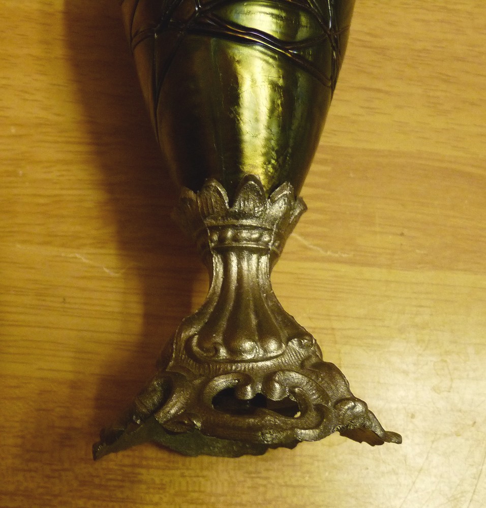Vase verre irisé Pallme -König Tchécoslovaquie P1390330