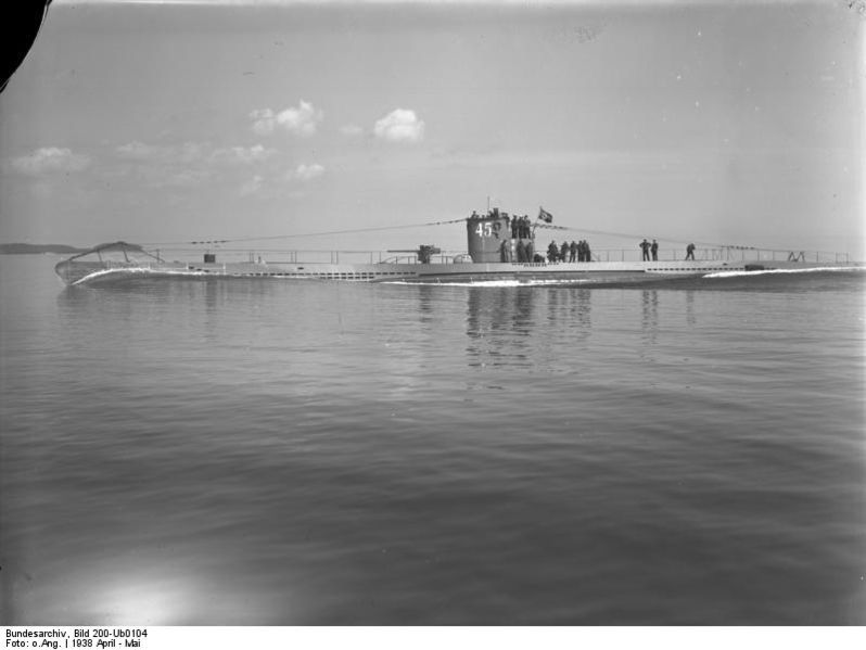 Les U-Boote de la seconde guerre mondiale U45_1910