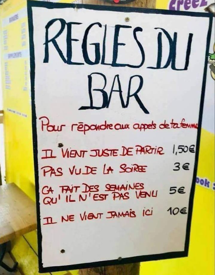 règles du bar.. 31542710