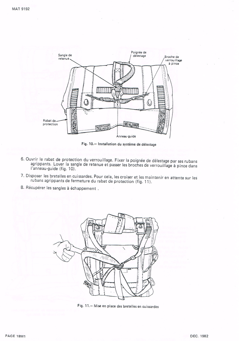 [Parachutes] Fiches Techniques Gaine de saut EL32 1814