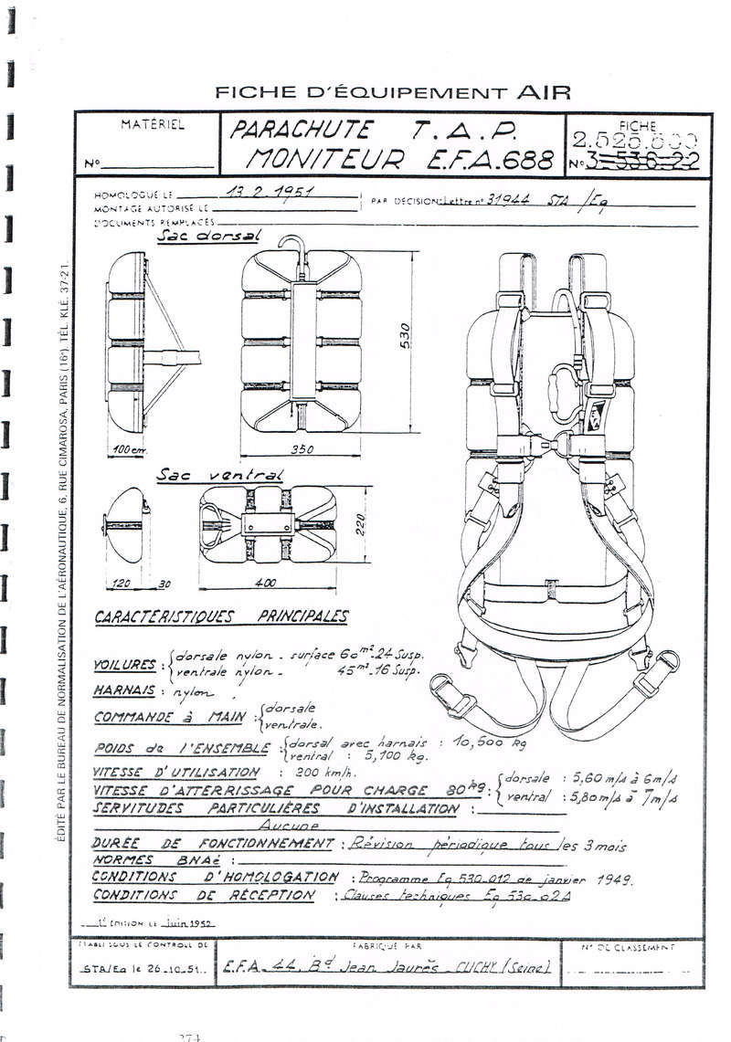 [Parachutes] Fiches Techniques Généralistes Ccf10144