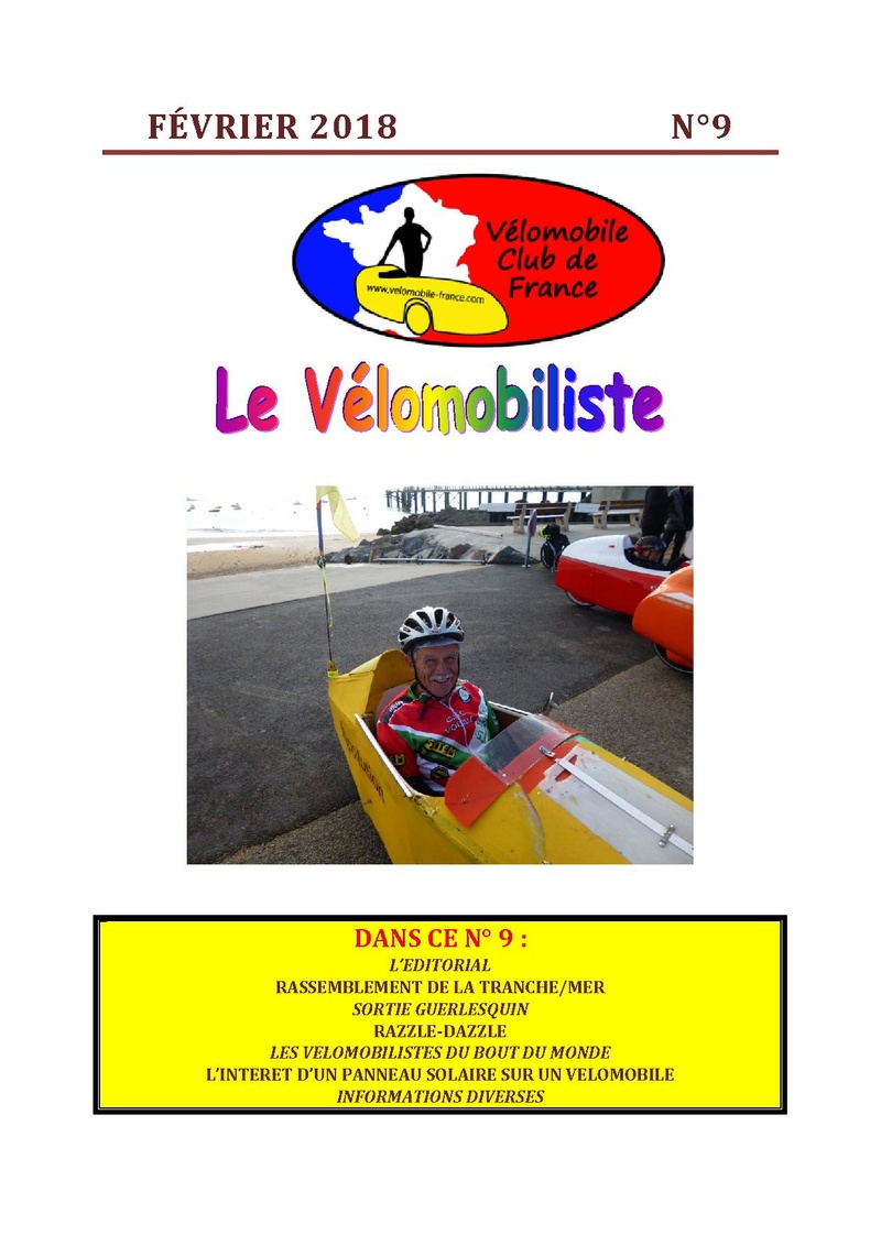 Le Vélomobiliste, le bulletin du Vélomobile Club de France Vylomo10